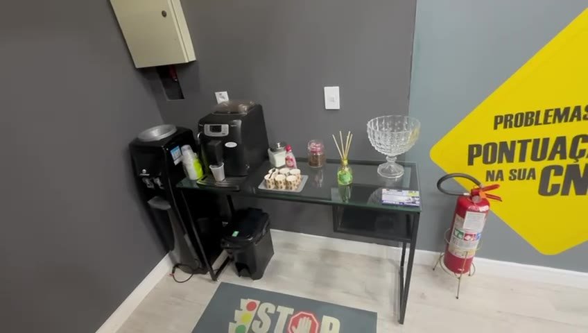 Área de café e espera